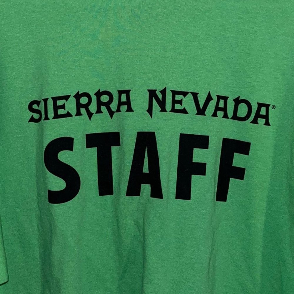 Sierra Nevada Brewing Beer Camp Staff Shirt / XL / Lime Green / Jerzees Polo